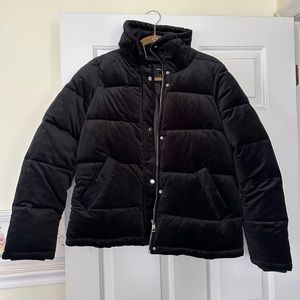 Vero Moda Black Velvet Puffer Jacket